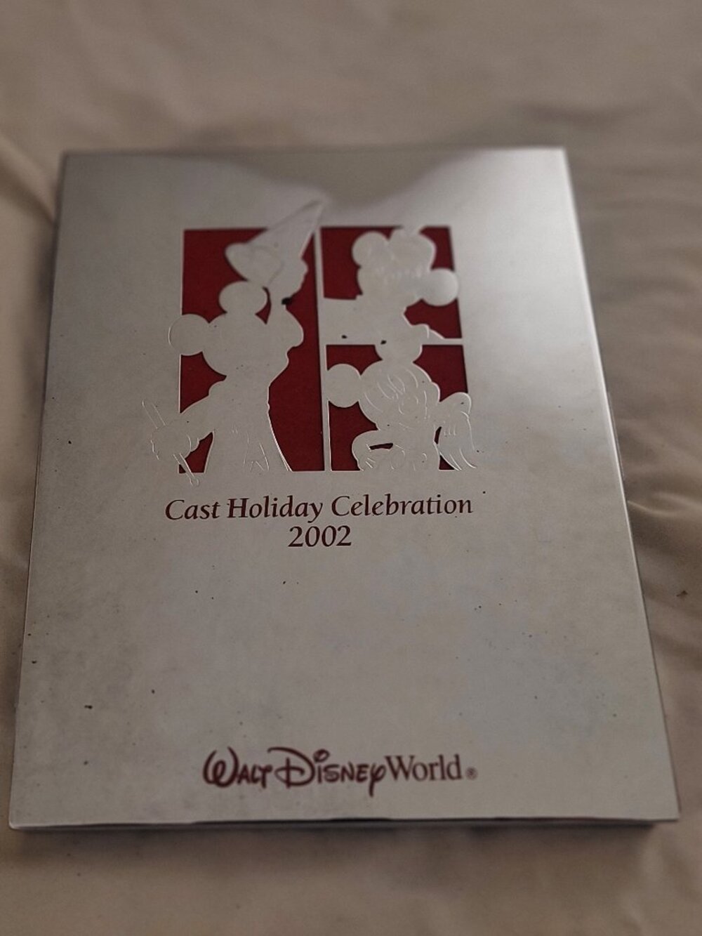 Disney 2002 Cast Member Holiday Celebration Silver-Tone Picture Frame, Walt Disn